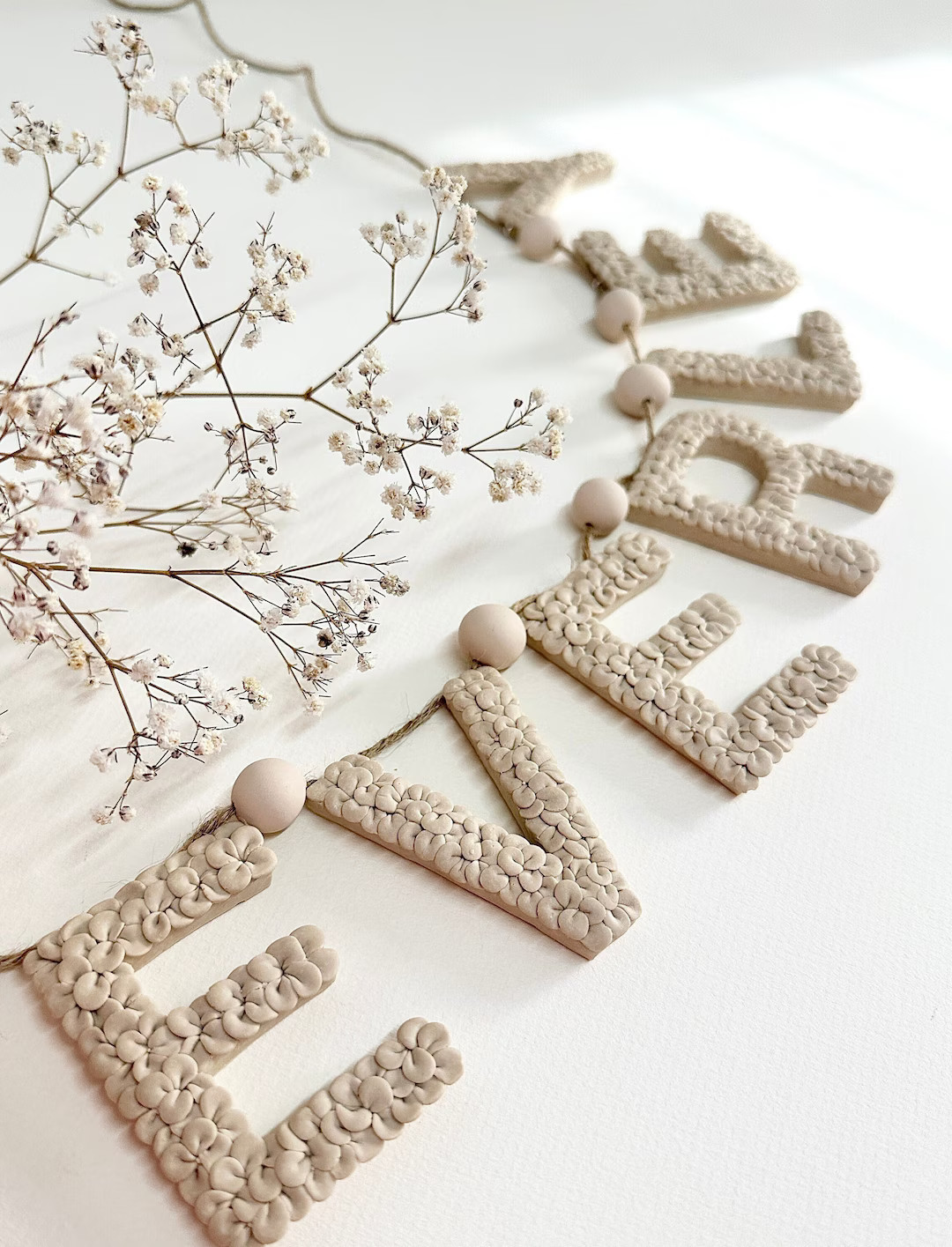 Personalised Name Garland | Name bunting | Floral letters | Nursery decor | Kids bedroom | Shelf ... | Etsy (US)