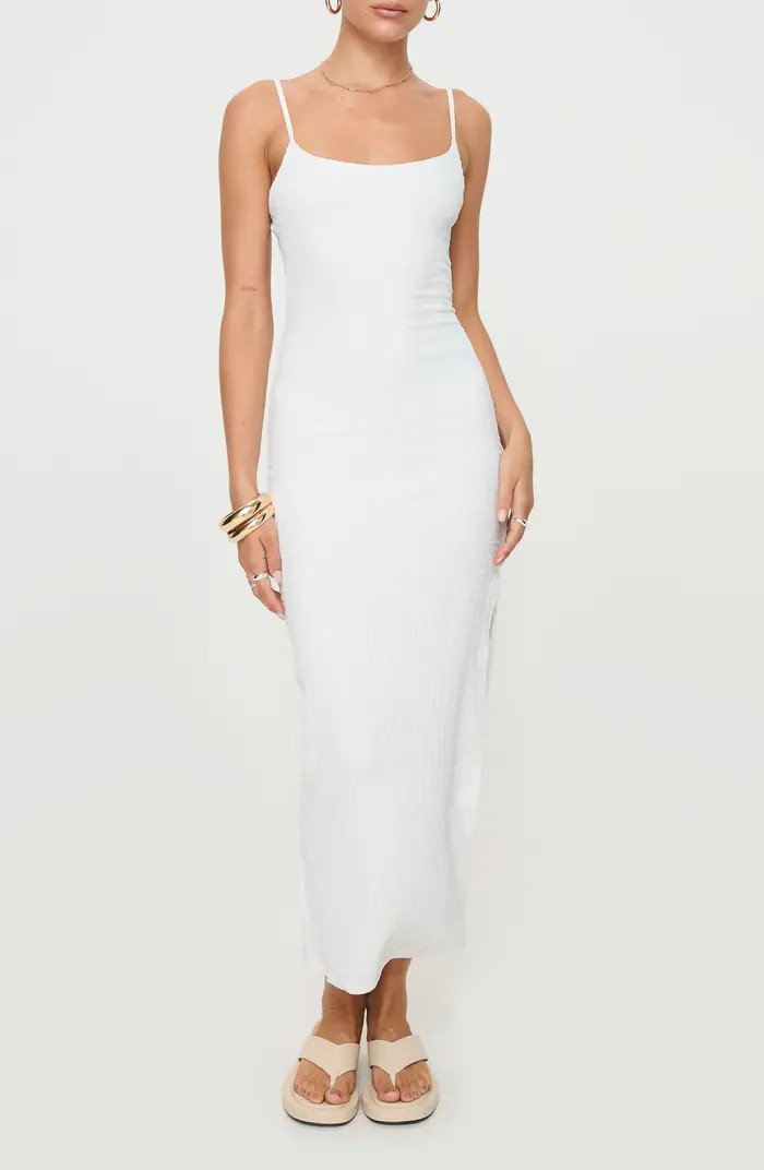 Elestria Textured Open Back Maxi Dress | Nordstrom