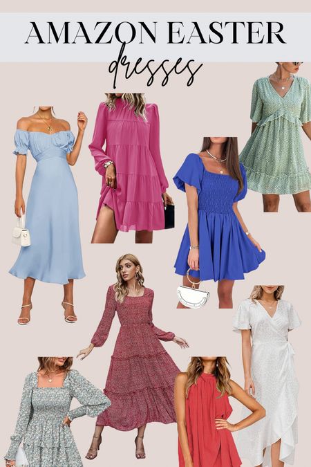 Easter dresses - all from Amazon!

Maxi dress - mini dress - floral dress - spring style - Easter outfit 

#LTKunder50 #LTKSeasonal #LTKstyletip