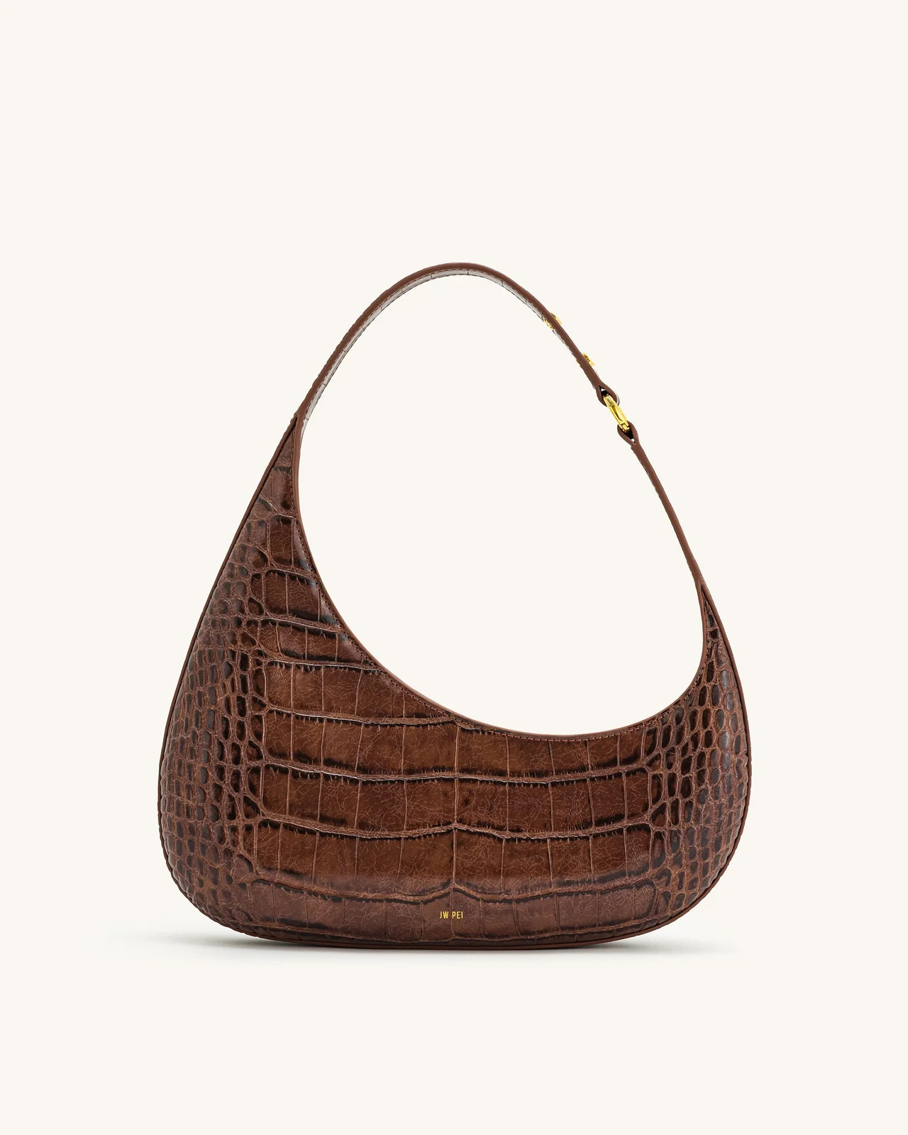 Harlee Shoulder Bag - Brown Croc | JW PEI US