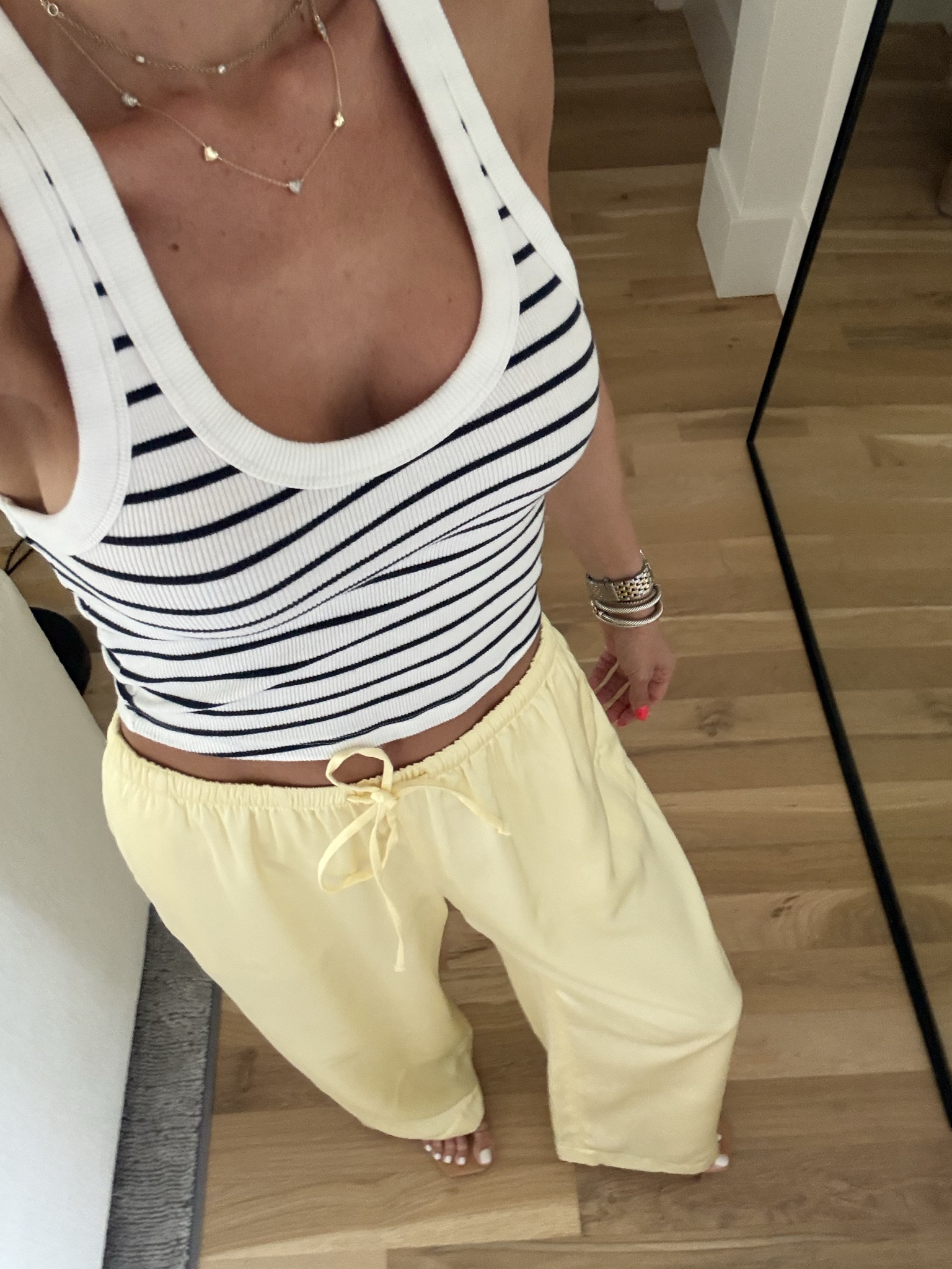 Trending spring outfits butter yellow satin pants size xxs shirt similar options 

#LTKSaleAlert #LTKPetite #LTKootd