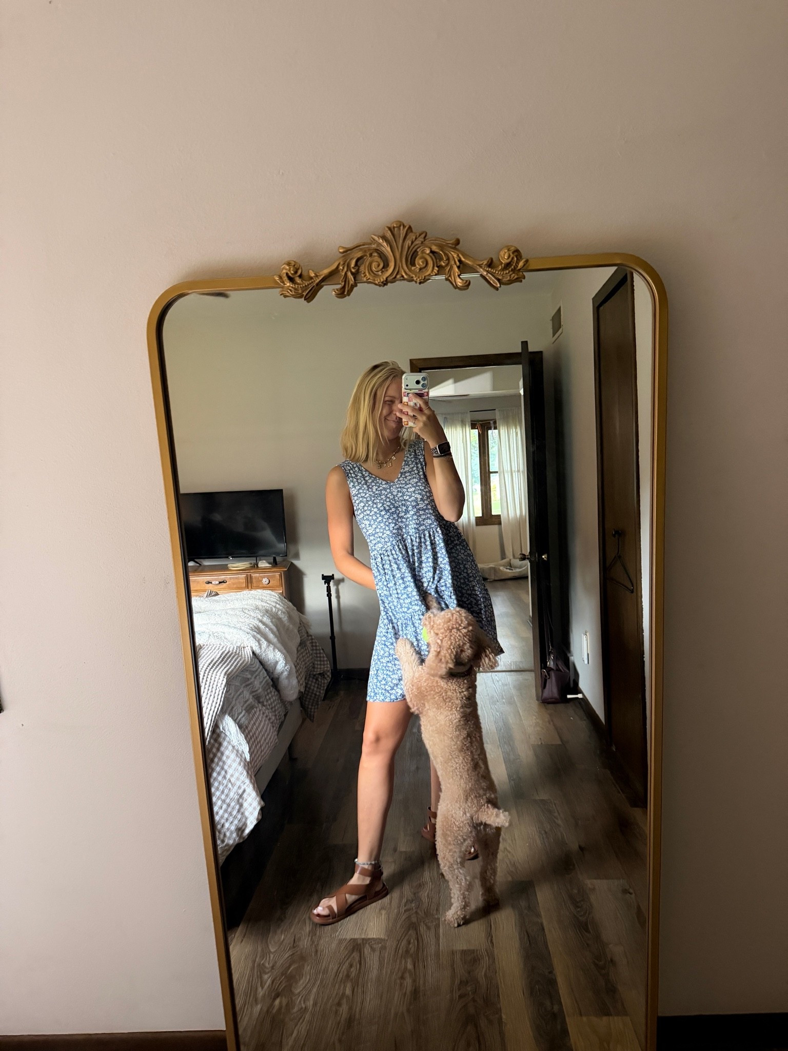 Today’s Tuesday outfit of the day—06.30.26 💙🤍🤎

small in blue floral dress, Amazon
size 8.5 in brown sandals, @Target

Amazon dresses, Amazon finds, Amazon fashion, floral dresses, blue and white dresses, Old Navy finds, Old Navy finds, Old Navy fashion, denim tops, outfit of the day, Target shoes, brown sandals, transitional pieces, summer dresses

#LTKootd #LTKSaleAlert #LTKSeasonal