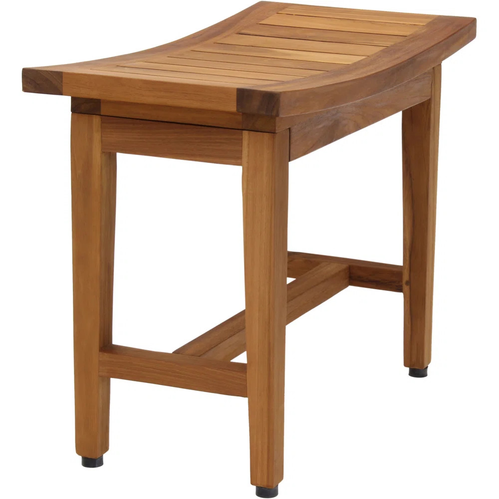Aqua Teak Maluku Lotus 24'' W Teak Shower Bench & Reviews | Wayfair | Wayfair North America