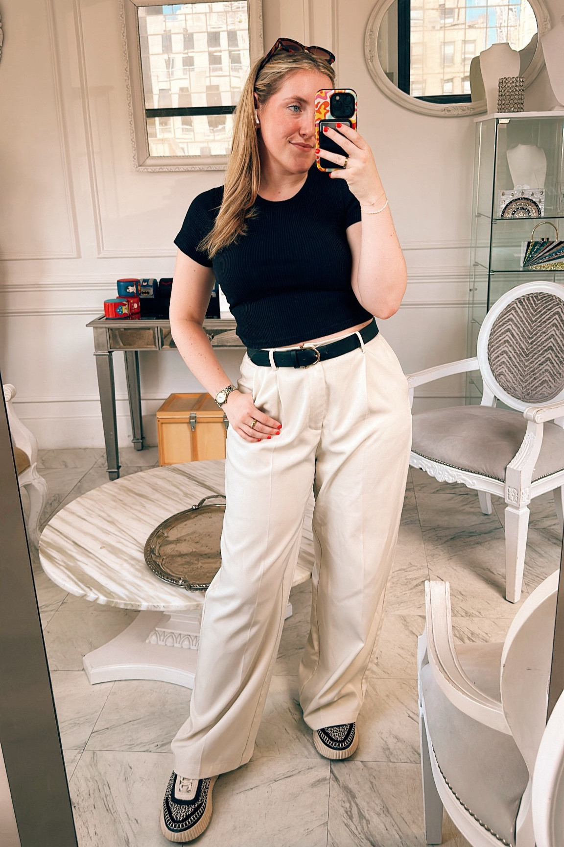 Black and white outfit inspo🖤🤍
Dolce Vita sneakers are my go to shoes for walking in the city, I can wear them for hours!

#LTKStyleTip #LTKFindsUnder100 #LTKWorkwear