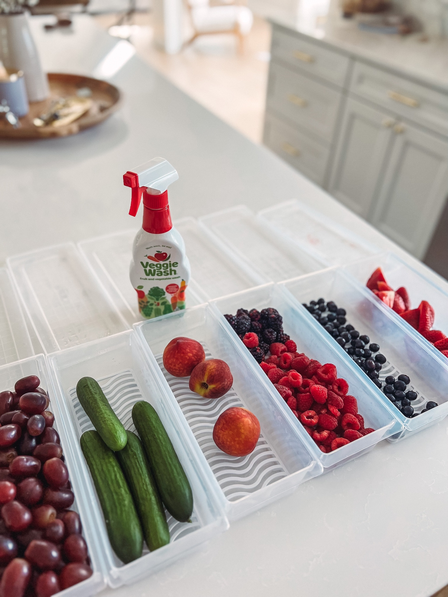 Fruit containers and wash from Amazon!