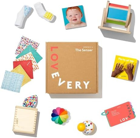 LOVEVERY, The Senser Play Kit + Bonus Book, Baby Development Toys and Gift, Newborn Essentials In... | Amazon (UK)