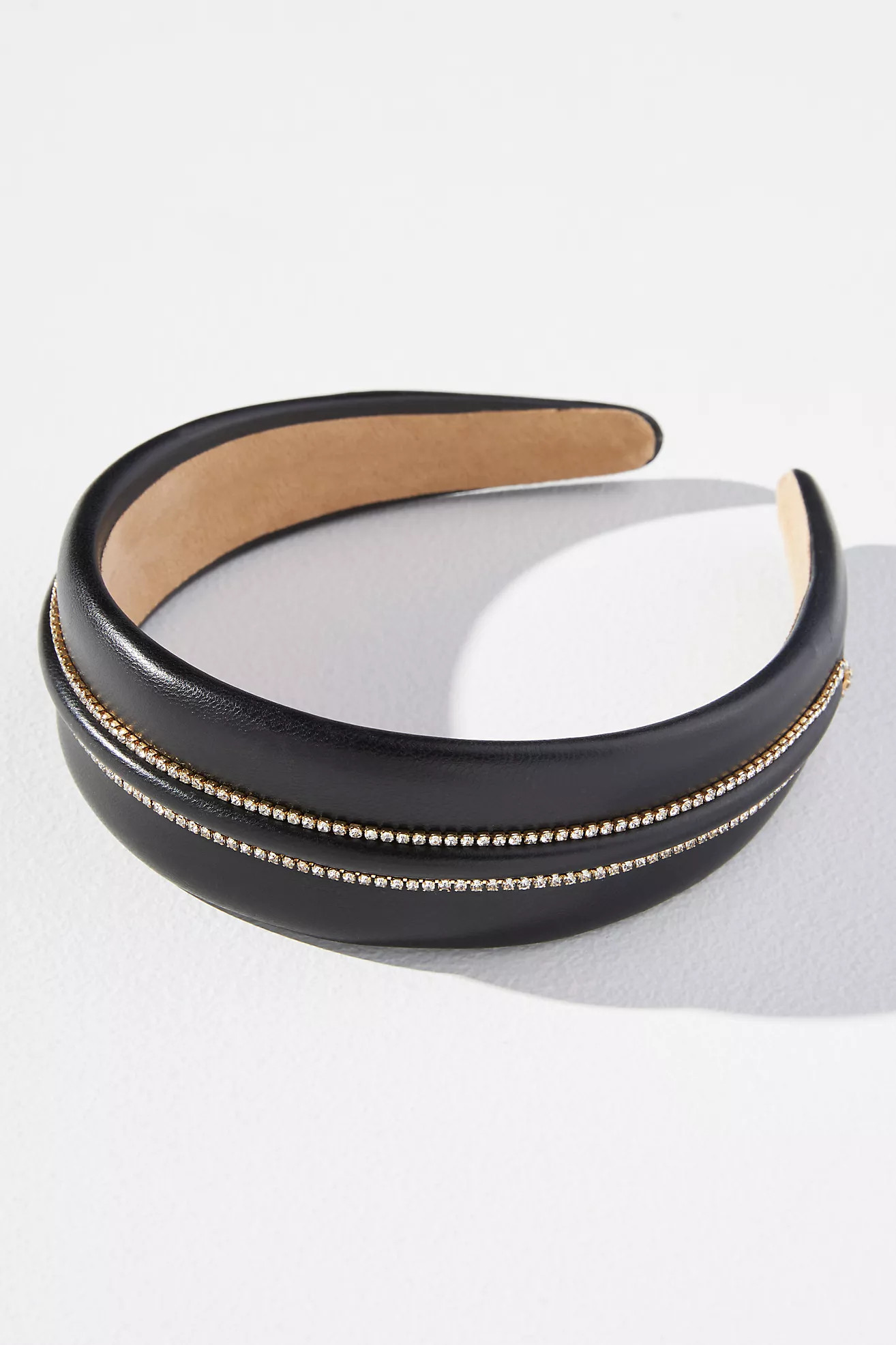 Studded Faux Leather Headband | Anthropologie (US)