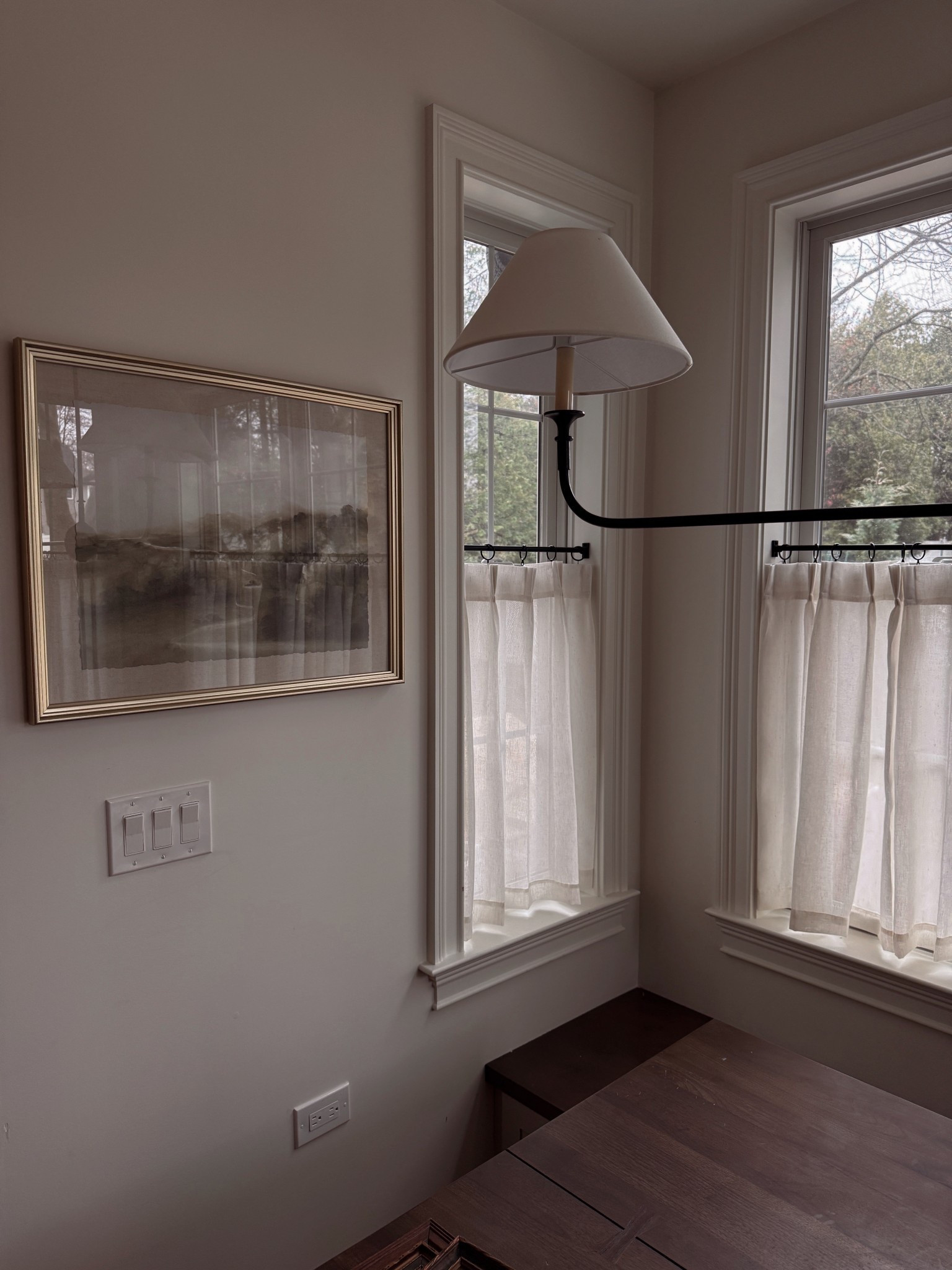 I ordered 5-6 different kinds of cafe curtains for this space before I chose & these ones from Amazon are so nice (linen, cotton, poly blend) & so affordable. I did NOT think I would end up with Amazon curtains but these are soo nice. Highly recommend. 

#LTKHome #LTKFindsUnder100 #LTKFamily