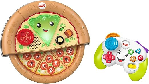 Fisher-Price Laugh & Learn Game and Pizza Party Gift Set of 2 toys with lights, music and learnin... | Amazon (US)