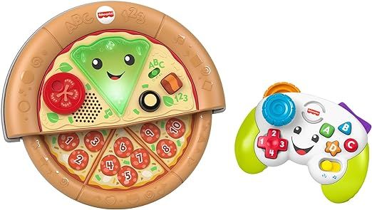 Fisher-Price Laugh & Learn Game and Pizza Party Gift Set of 2 toys with lights, music and learnin... | Amazon (US)
