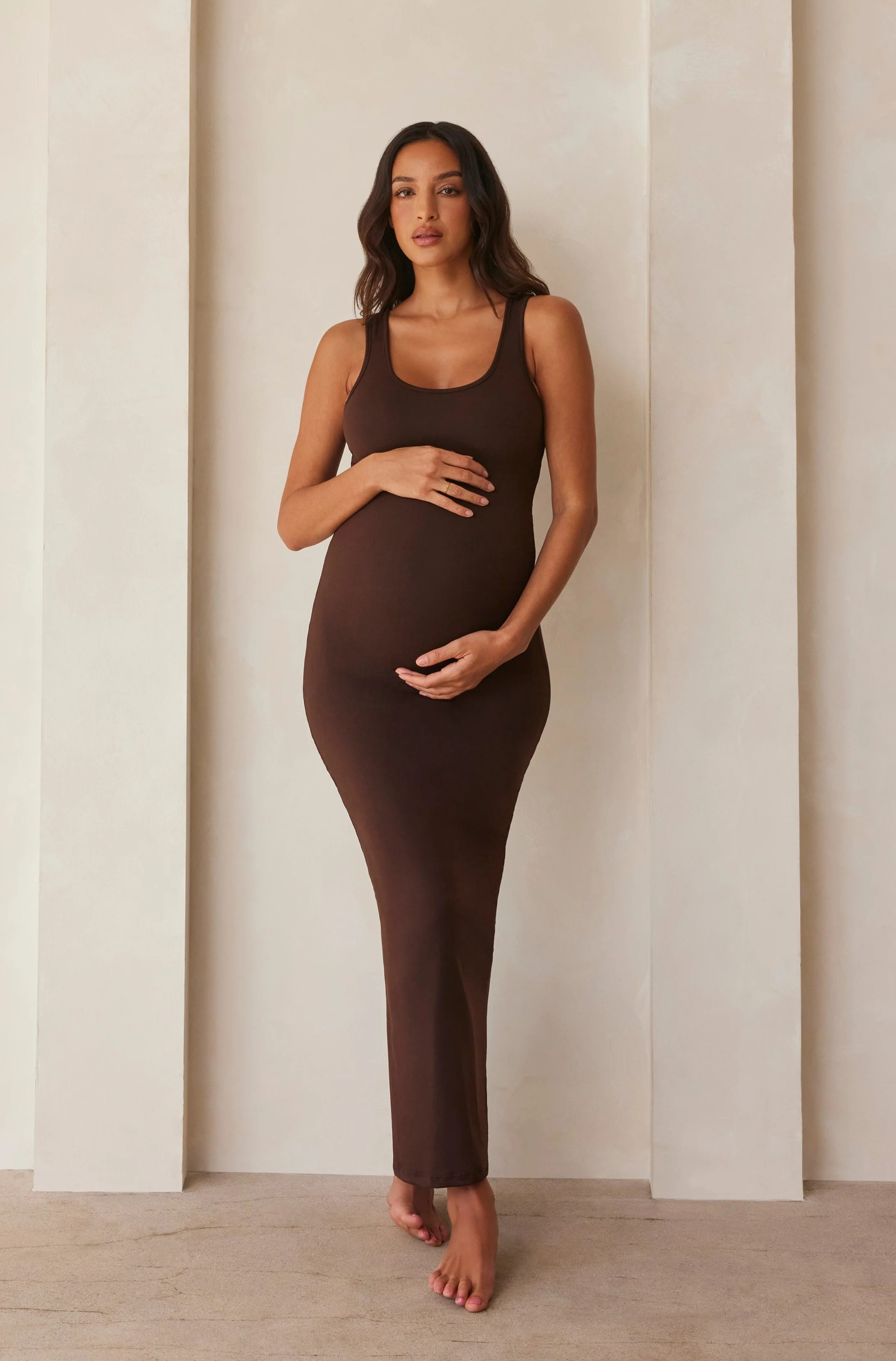 Women's Maternity Dress | Shop Soft Brushed Jersey Maternity Dress | Bumpsuit | BUMPSUIT