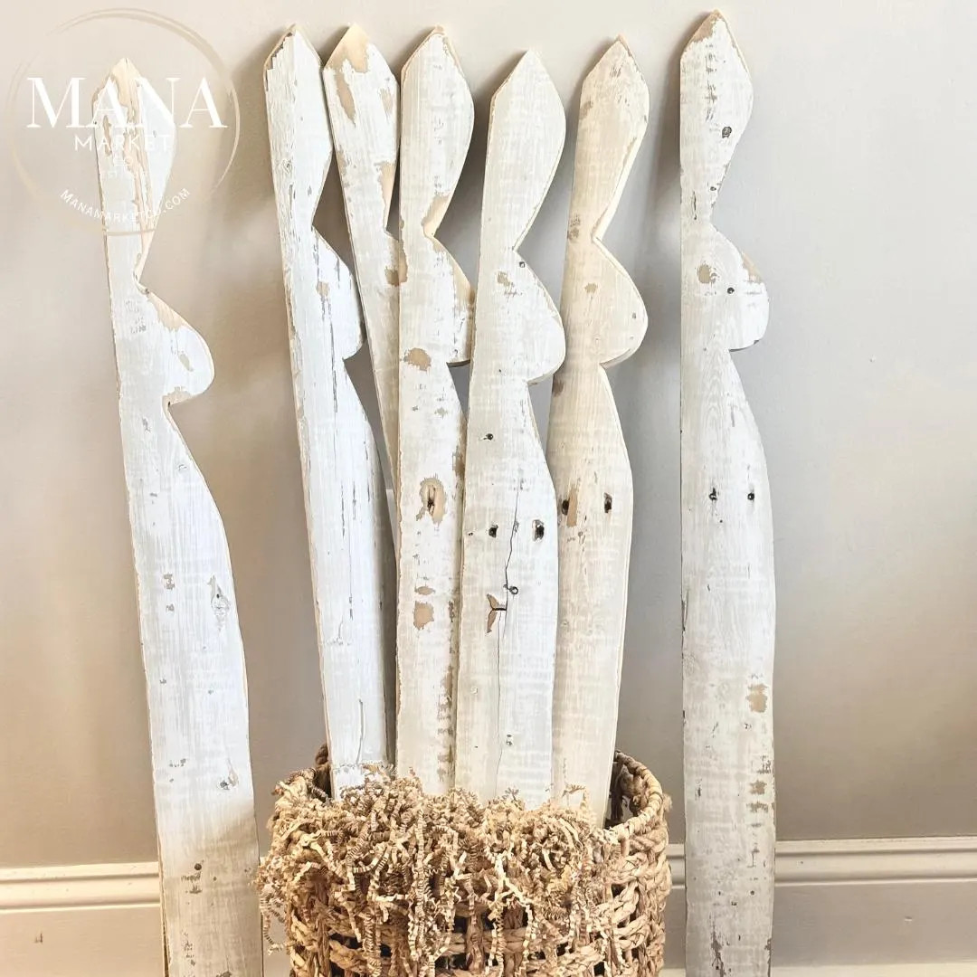 Easter Decorations for Front Porch Rustic Bunny Decor Farmhouse Style Easter Door Sign Nursery Wo... | Etsy (US)