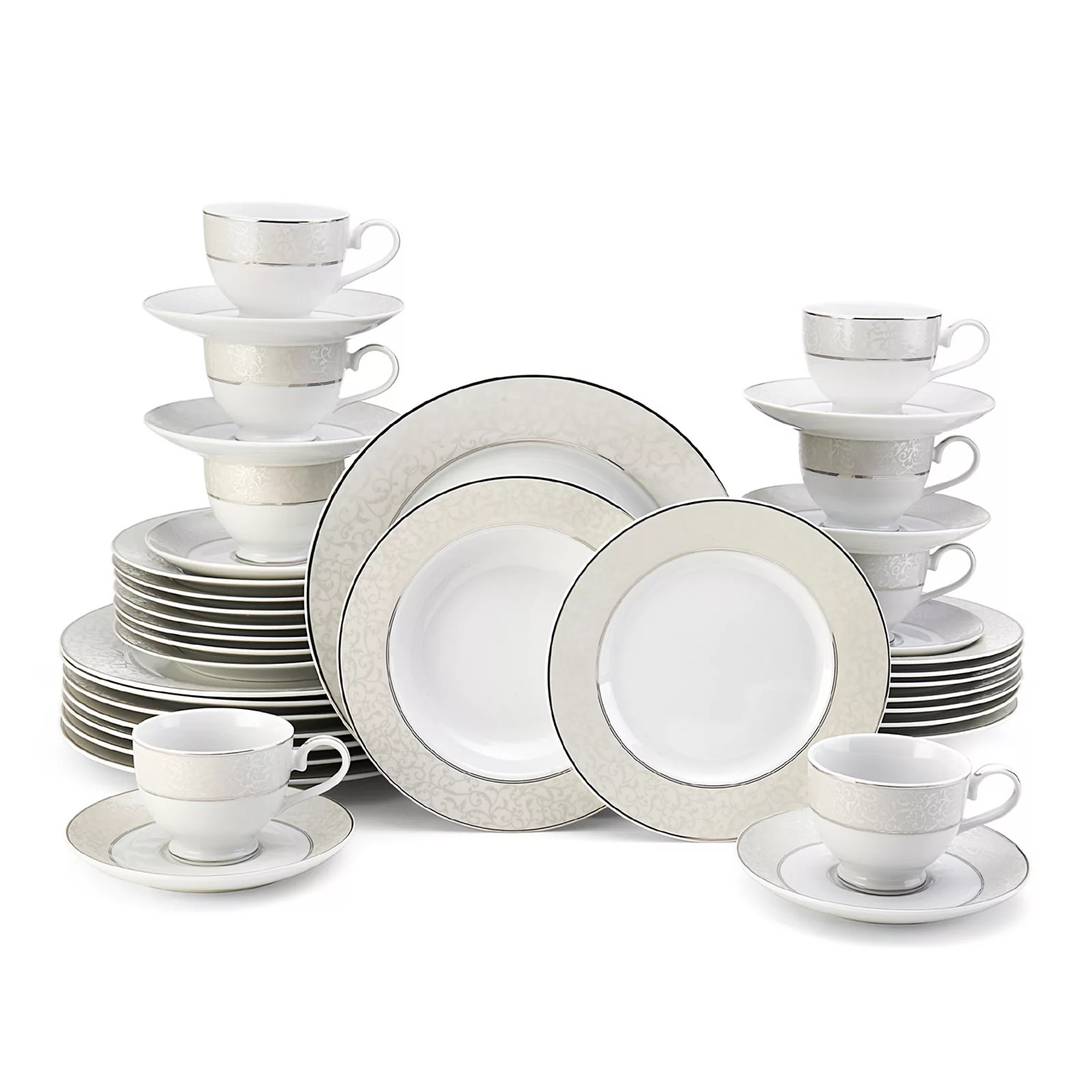 Mikasa Parchment 40-pc. Dinnerware Set, White | Kohl's