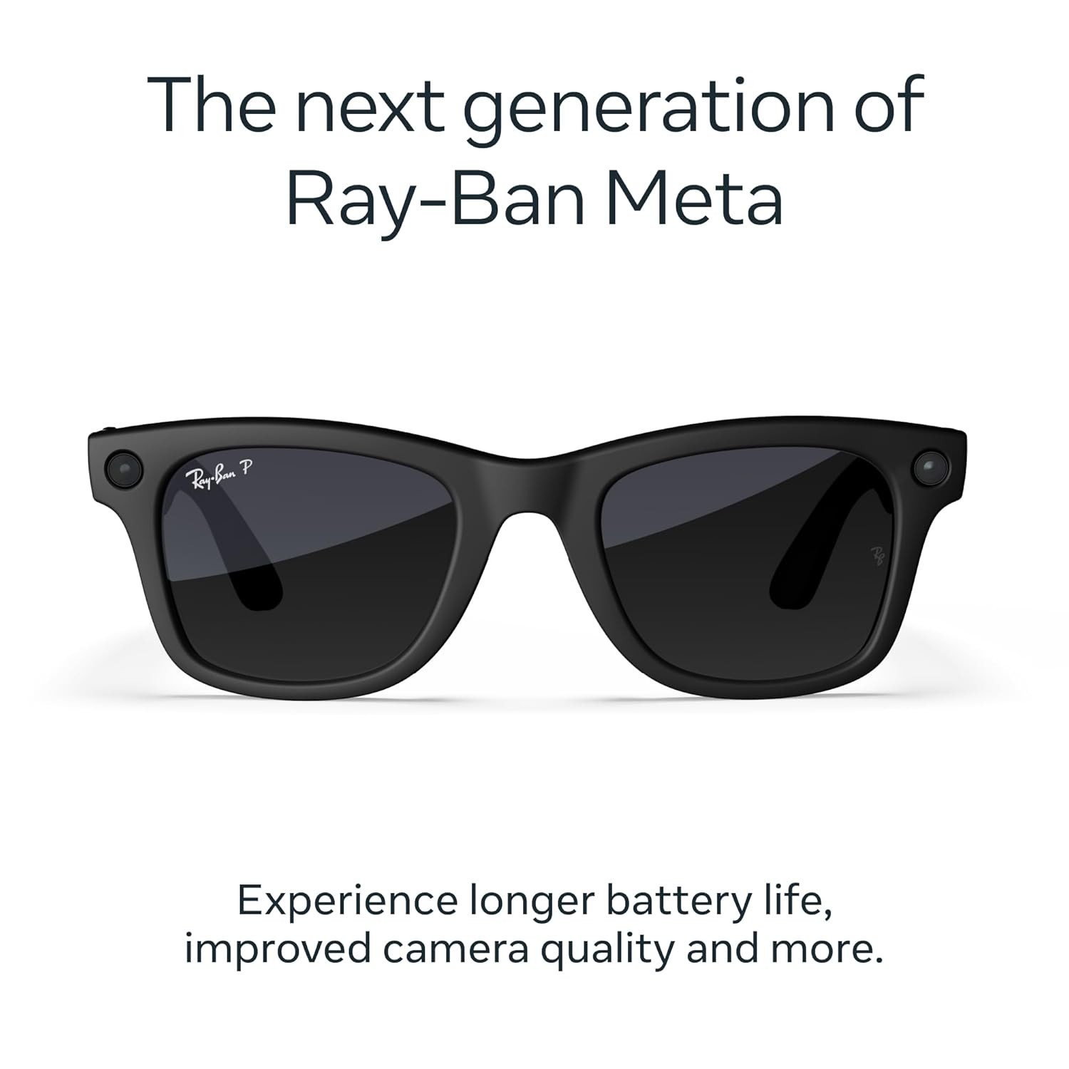 Ray-Ban Meta (Gen 2), Wayfarer Large, Matte Black | Smart AI Glasses for Men, Women — 2x Batter... | Amazon (US)