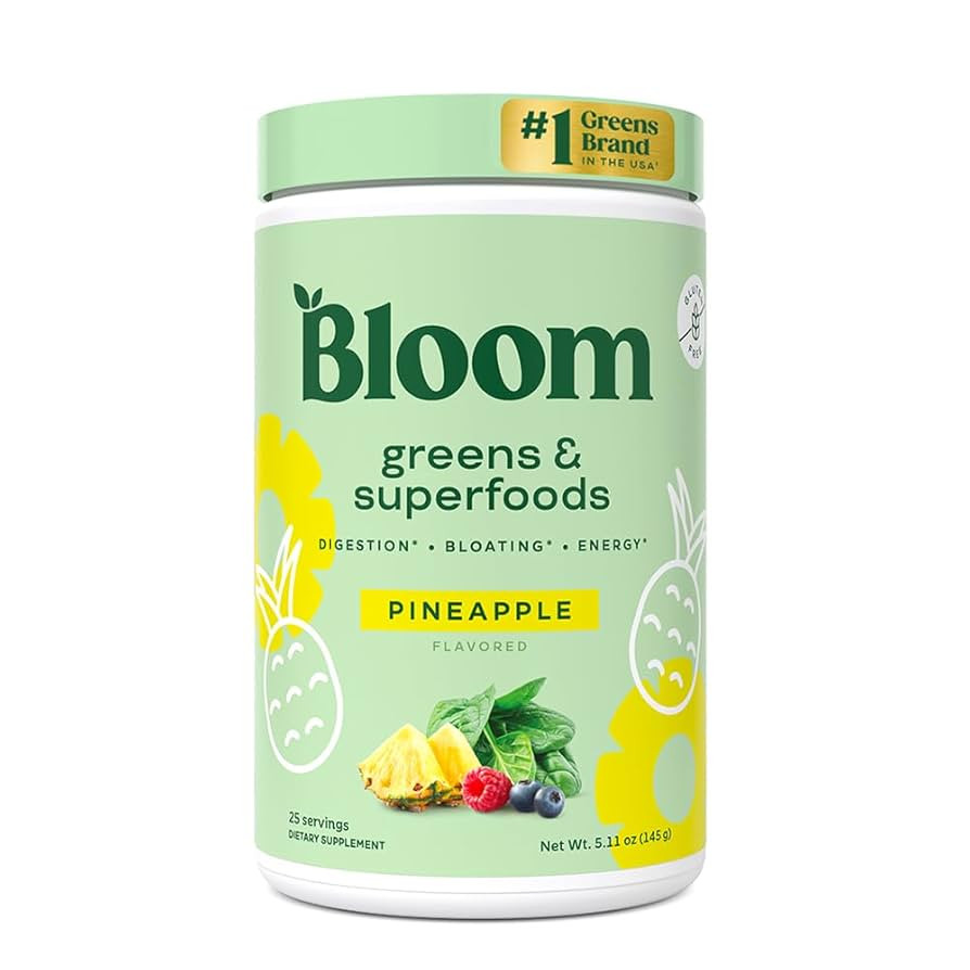 Bloom Nutrition Superfood Greens Powder, Digestive Enzymes with Probiotics and Prebiotics, Gut He... | Amazon (US)