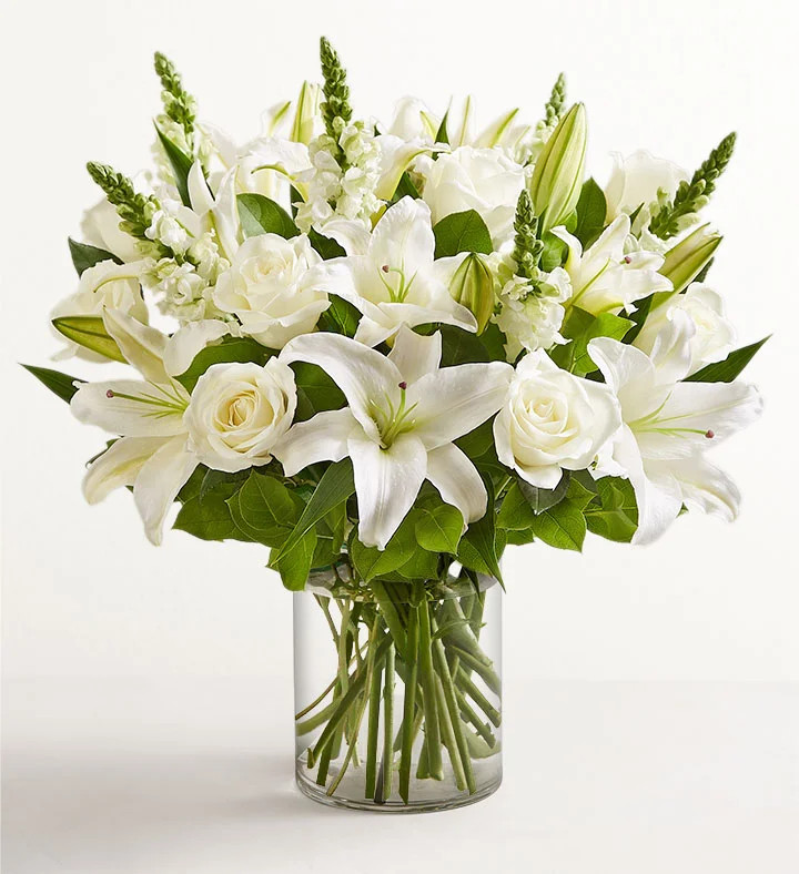 Classic All White Arrangement™ | 1800flowers.com