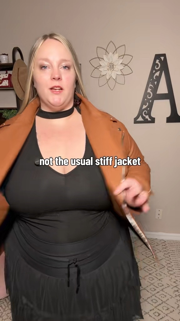 Plus size jackets can feel so hit or miss and I usually expect them to be tight in the wrong places. This one actually fits comfortably and layers really well without feeling bulky.

plus size leather jacket, moto jacket plus size, brown leather jacket women, layering jacket plus size, fall outfit staple, plus size outerwear


#LTKPlusSize #LTKootd #LTKMidsize