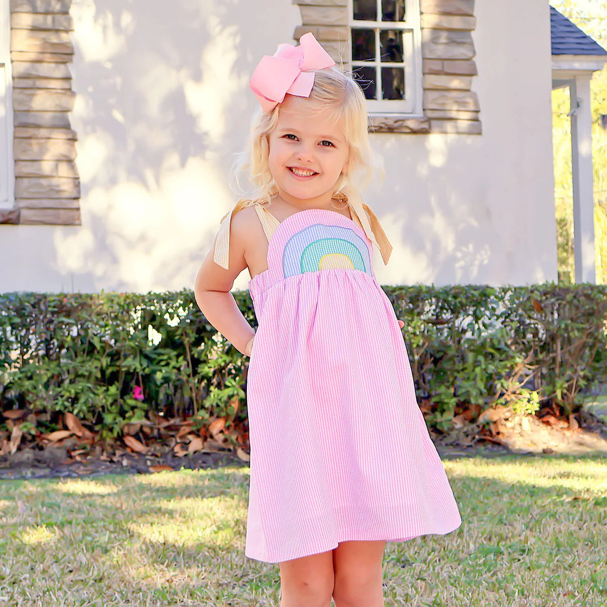 Rainbow Gingham Dress | Classic Whimsy
