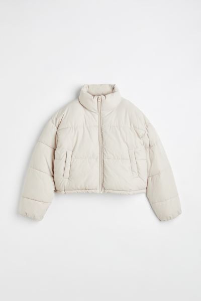 Puffer Jacket - Light beige - Ladies | H&M US | H&M (US + CA)