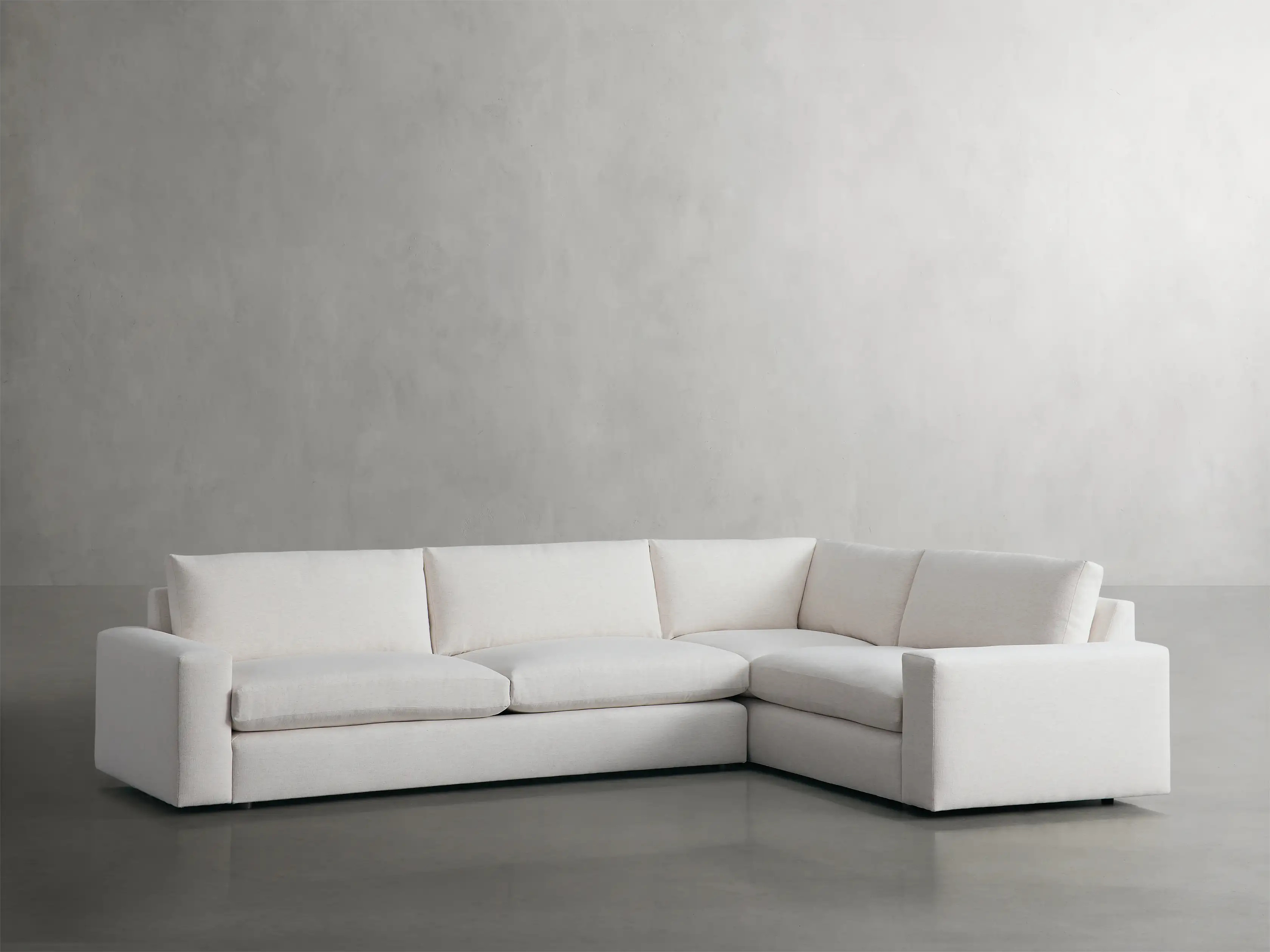 Kipton Wide Arm Two-Piece Sectional | Arhaus