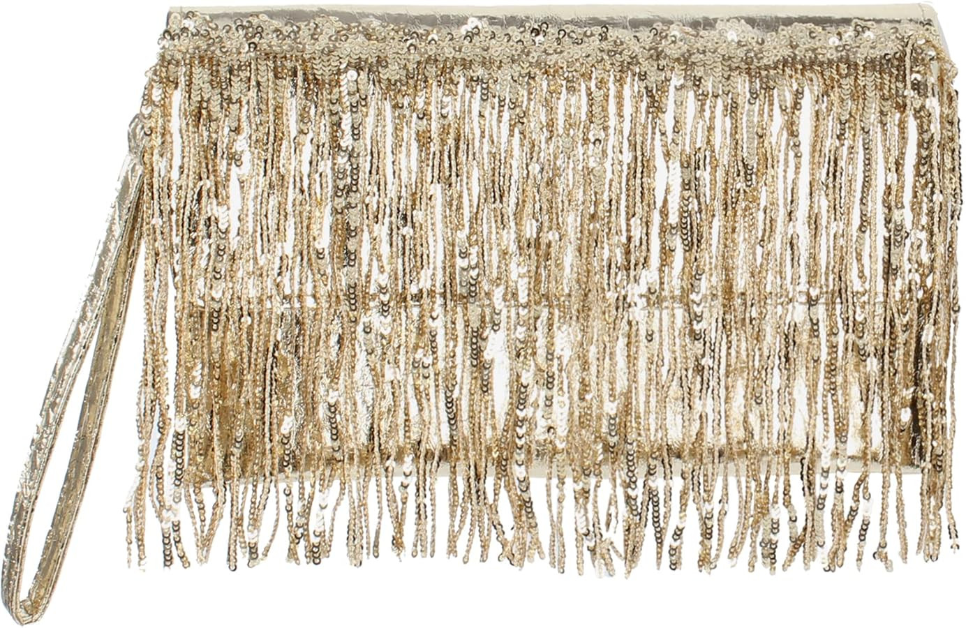 Wrist Purse Sequins Fringe Evening Bag Glitter Tassels Envelope Clutch Handbag for Party Prom Wed... | Amazon (US)