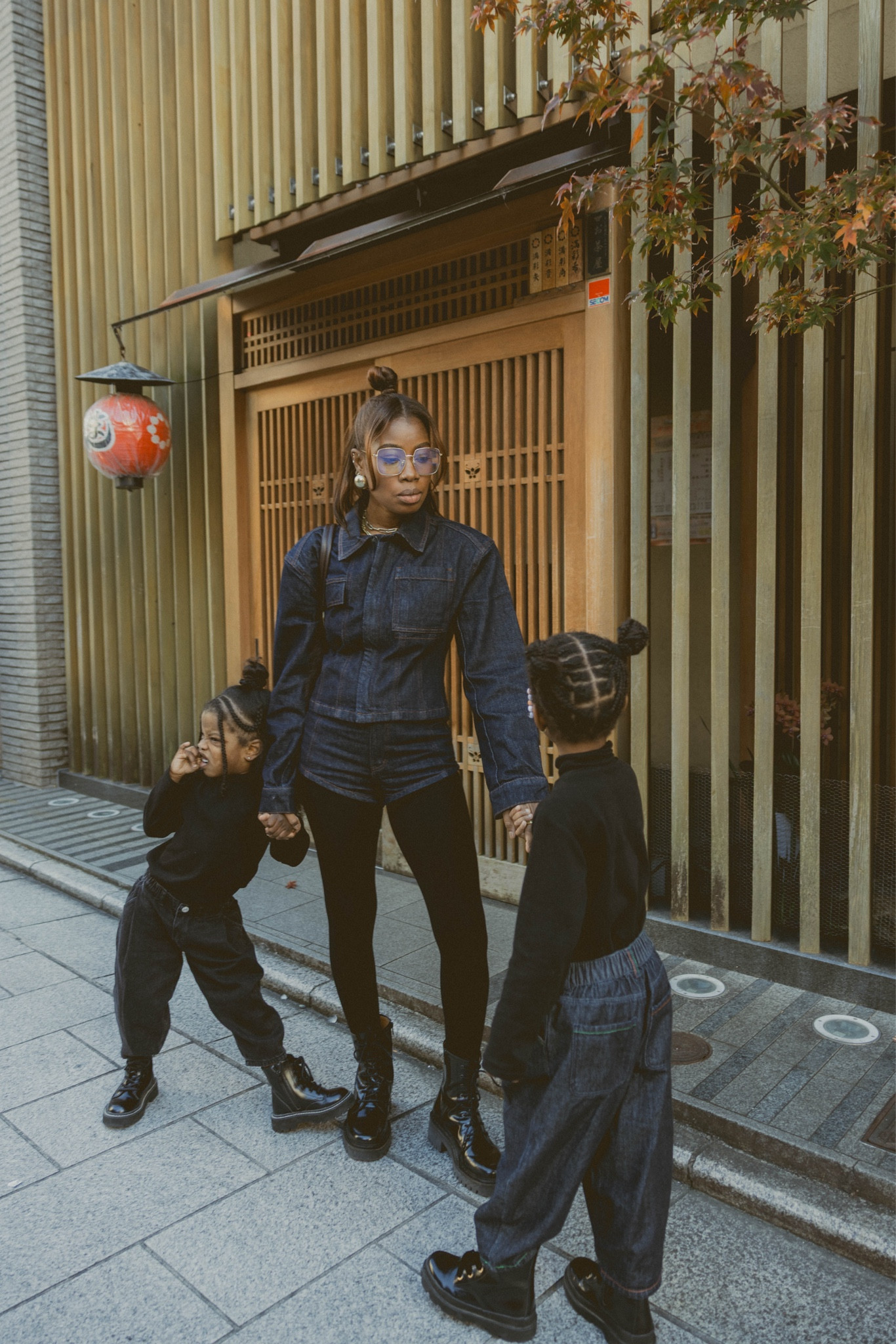 Mommy and me denim outfits Tokyo 

#LTKKids #LTKTravel #LTKootd
