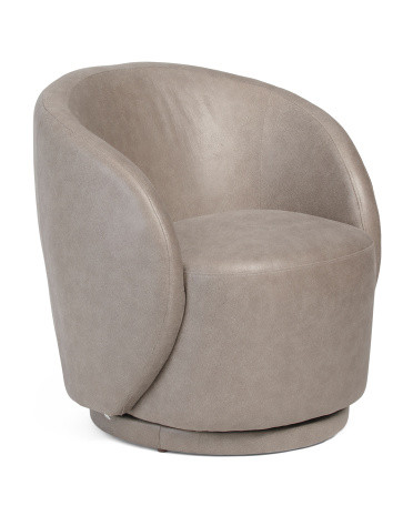 Ultra Suede Wallis Swivel Chair | TJ Maxx