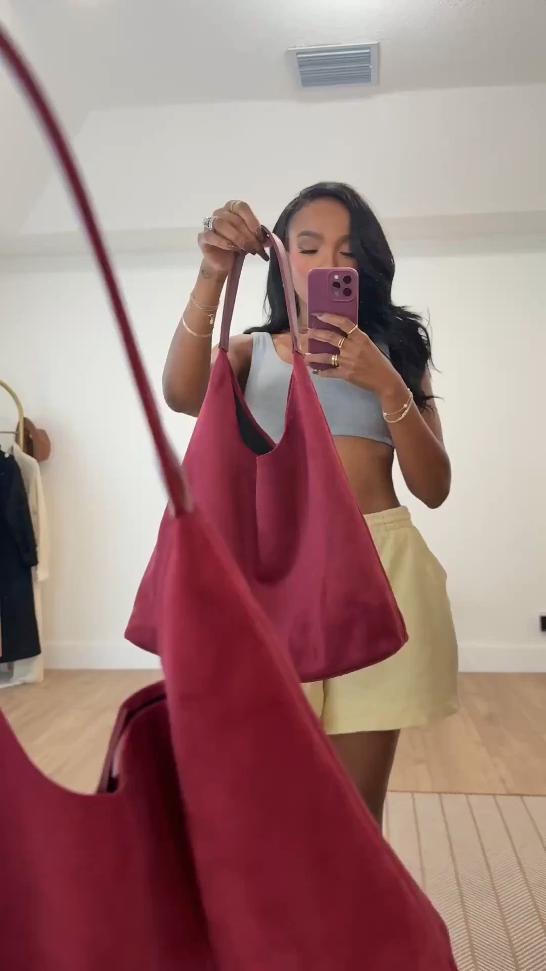 Scroll to shop!!❤️ This oversized suede shoulder bag is the perfect pop of color to elevate any neutral outfit. Perfect for everyday errands, coffee runs, or casual chic weekends.  

#LTKootd #LTKgrwm #LTKPetite

#LTKootd #LTKdayinmylife #LTKgrwm