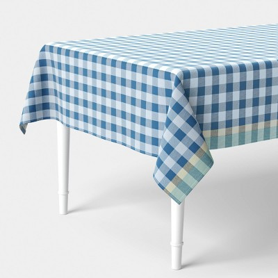 104"x60" Checked Tablecloth Blue - Room Essentials™ | Target