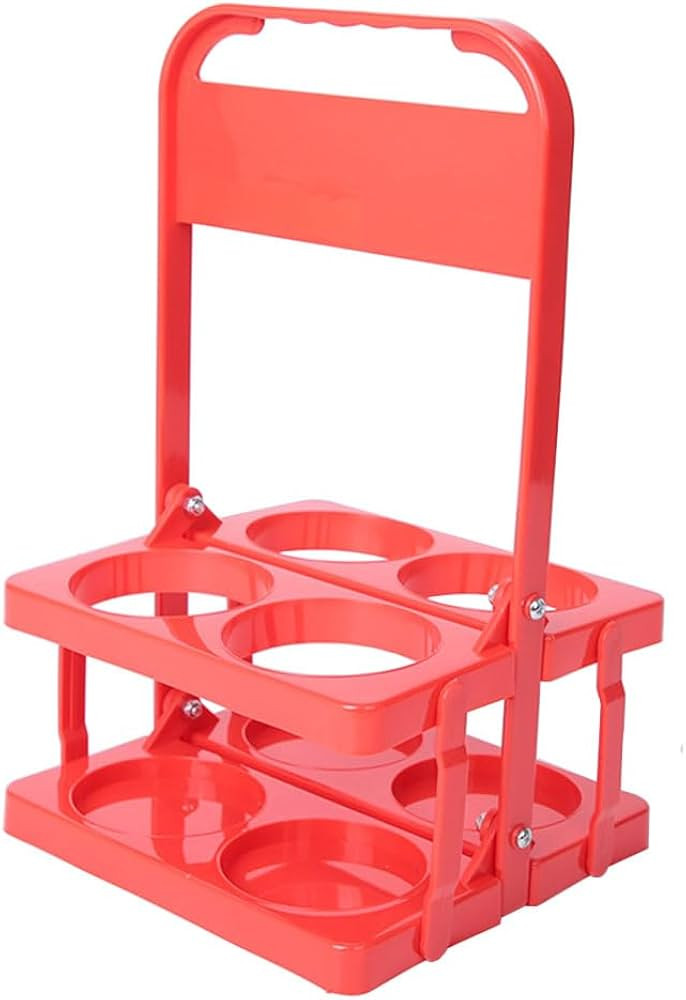 Portable Plastic Drink Carrier,Reusable Red Beer Bottle Coffee Cup Holder,Tea Bottle Drink Caddy ... | Amazon (US)