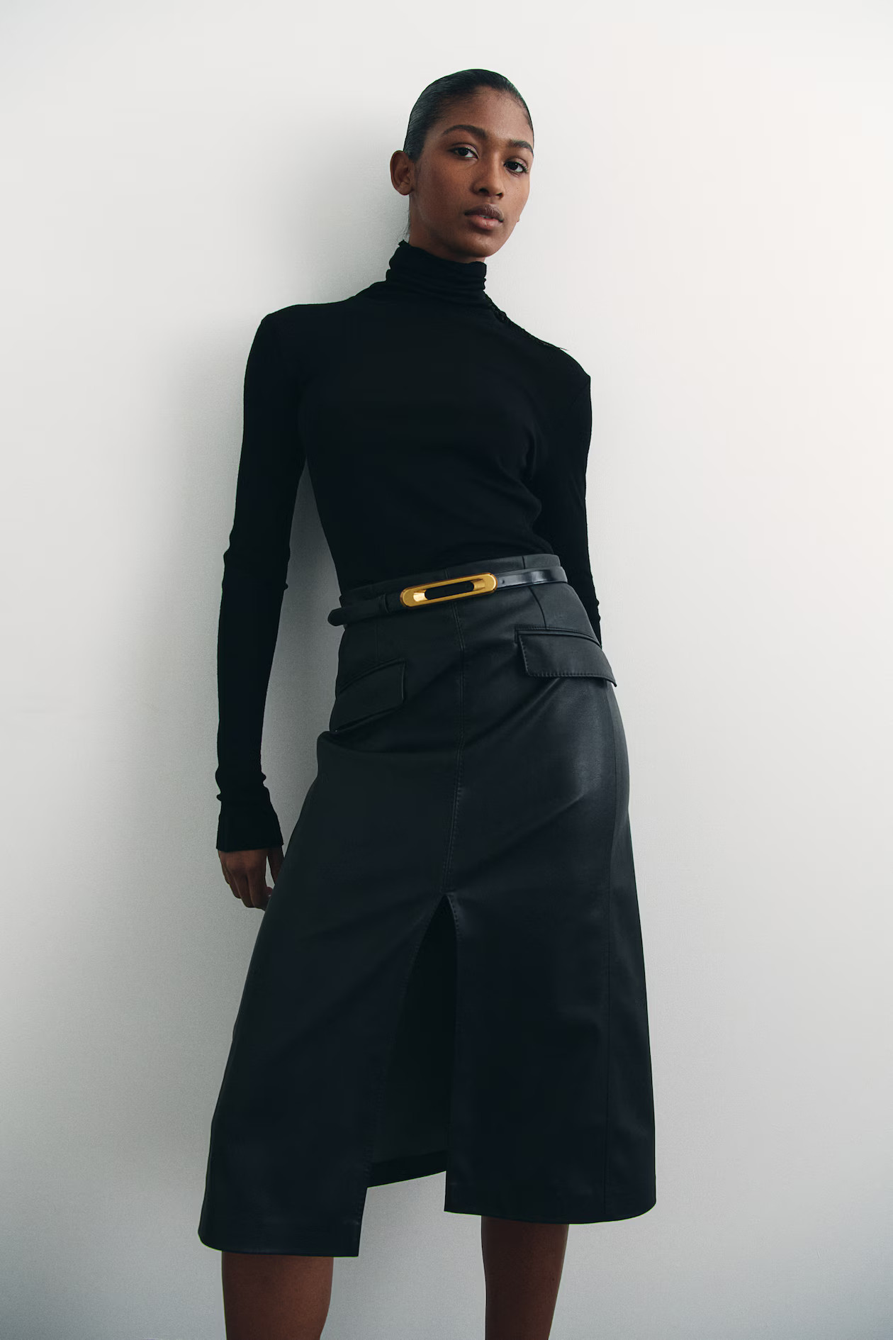 Coated Pencil Skirt | H&M (US + CA)