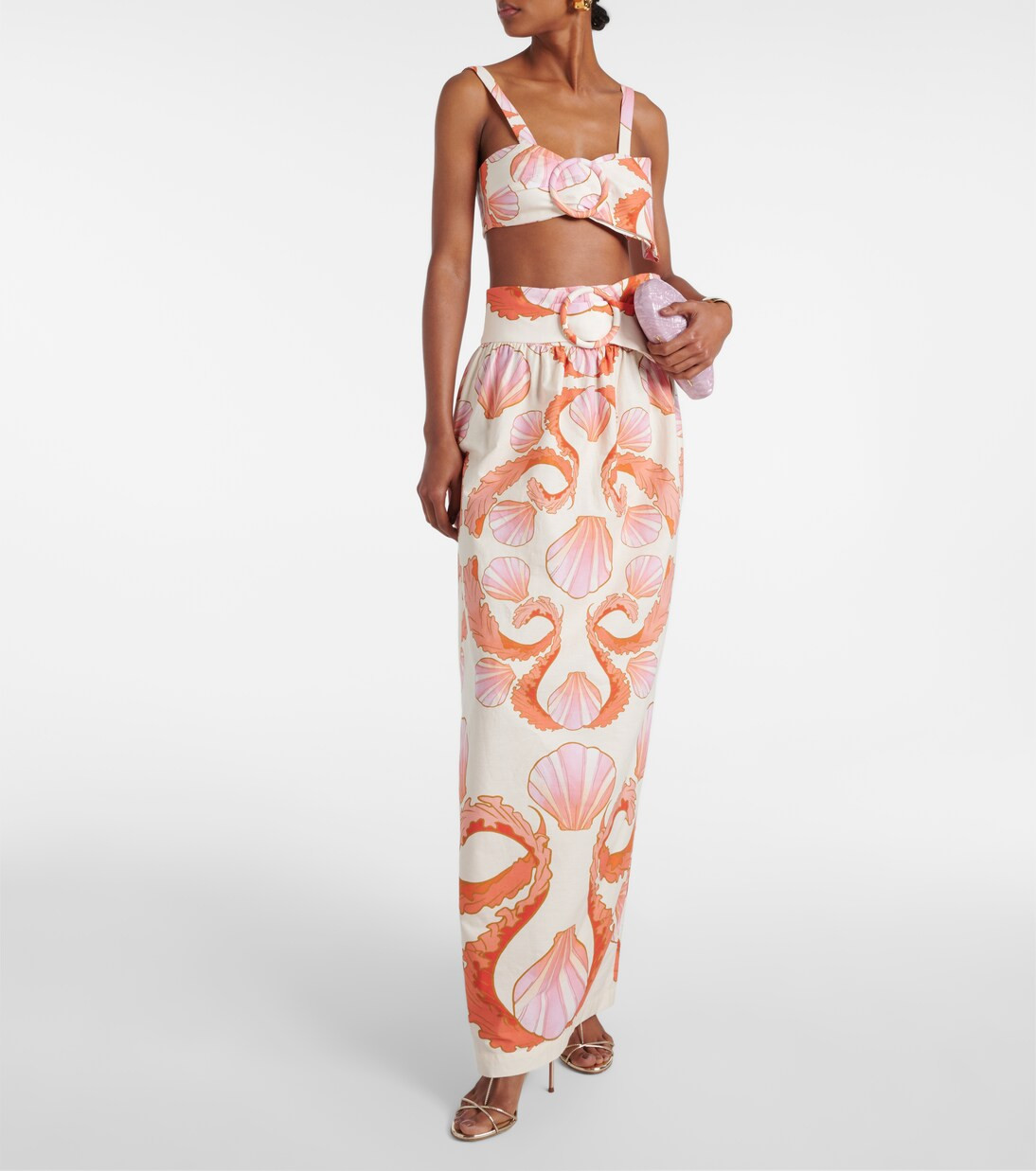 Seashell printed cotton bra top | Mytheresa (US/CA)