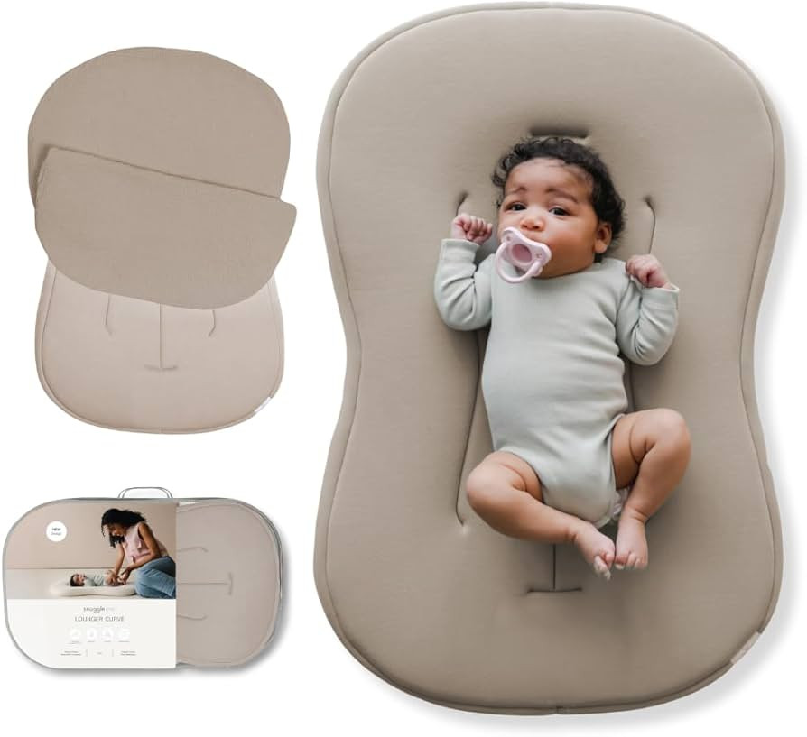 snuggle me\u00ae Baby Lounger Curve (0-6 Months) - Premium Organic Cotton with Foam Core, Machine... | Amazon (US)