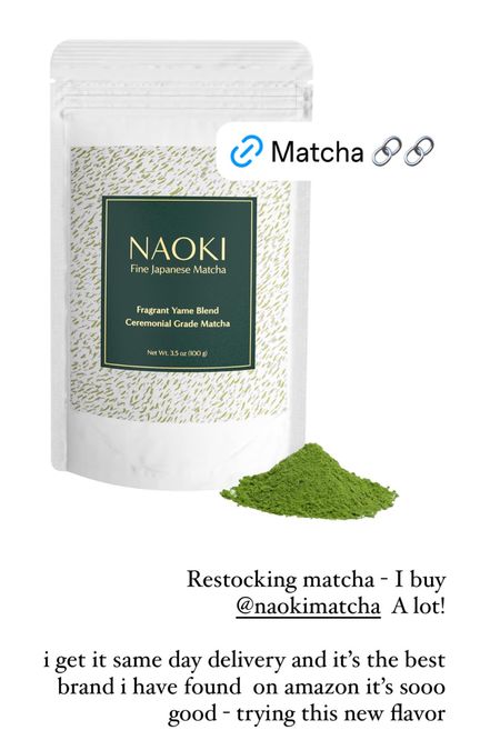 Love Naoki matcha!I drink matcha everyday and this is my favorite brand on amazon.

Matcha, best matcha 

#LTKFindsUnder50 #LTKGiftGuide #LTKHome