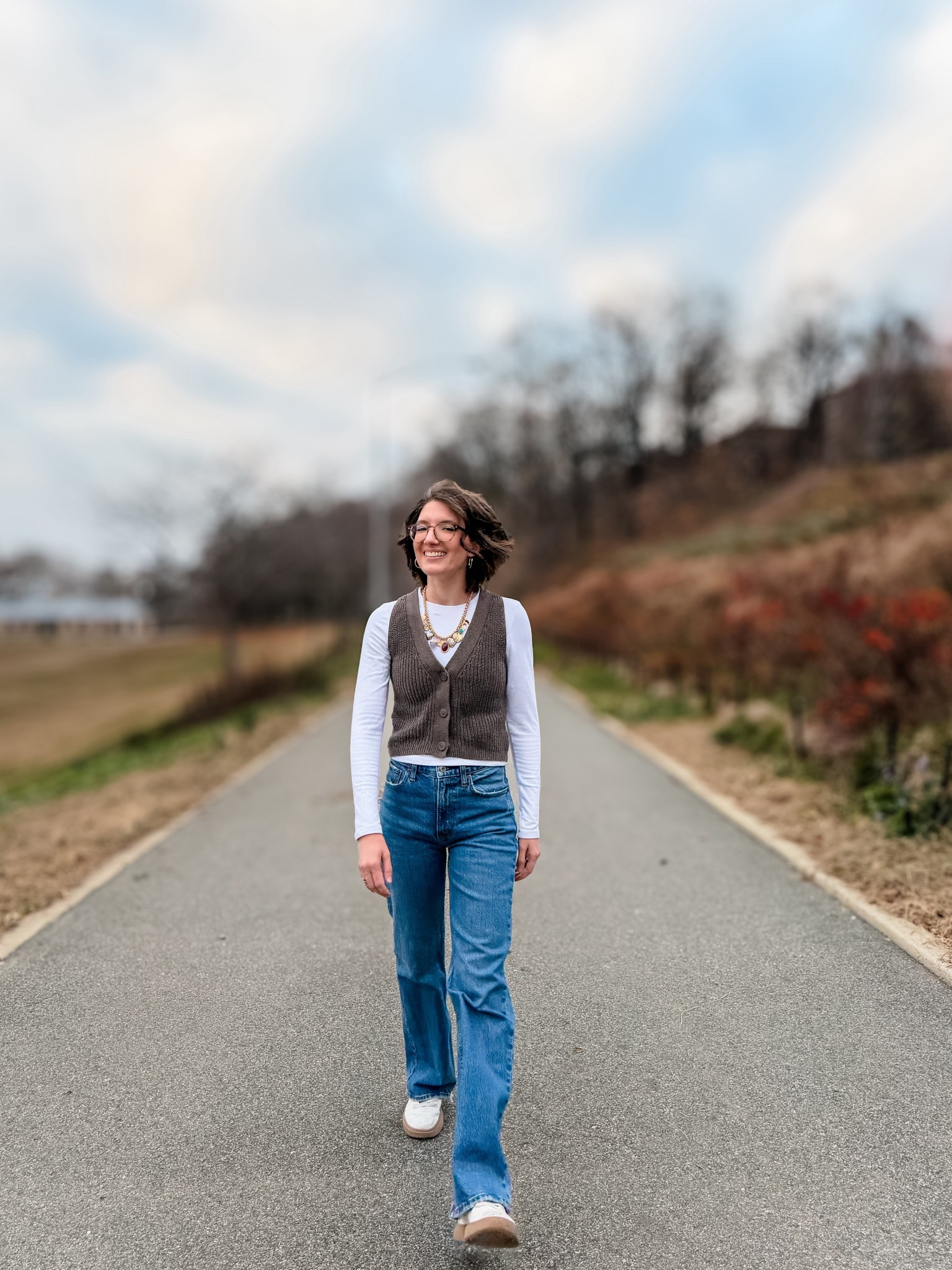 Thick cropped white long sleeve tee: TTS
Vest: TTS
Jeans: TTS
Allbirds sneakers: TTS.  Use code LIZLOVES for a discount @allbirds #allbirdspartner

#LTKFindsUnder100 #LTKSeasonal #LTKHoliday