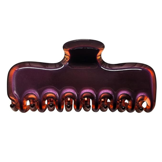 Large Hair Claw Clips for Women,3.8’’ Acetate Dark Brown Hair Clip | Amazon (US)