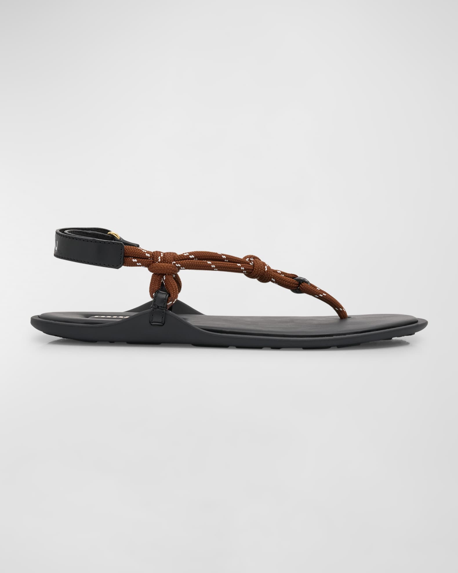 Sporty Rope Thong Slingback Sandals | Neiman Marcus