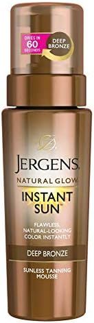 Jergens Natural Glow Instant Sun Body Mousse, Self Tanner for Deep Bronze Tan, Sunless Tanning Bo... | Amazon (US)