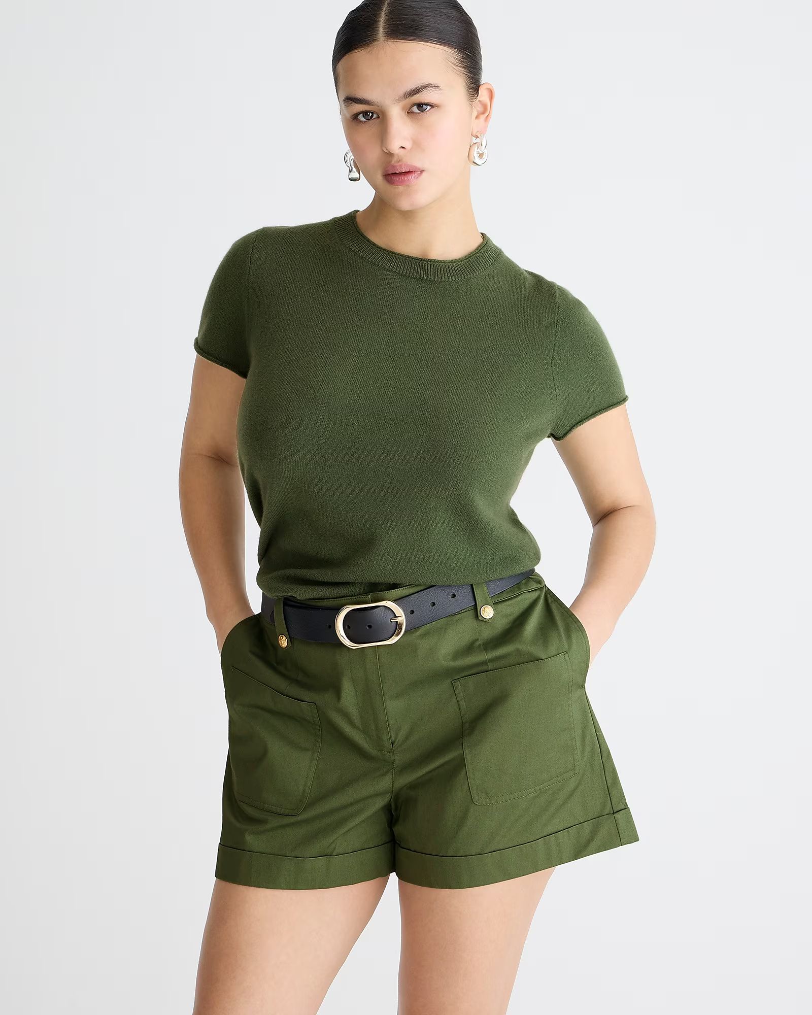 best sellerCashmere relaxed T-shirtUtility Green$128.00$118.00  Ship to homePick up in storeGet f... | J.Crew US