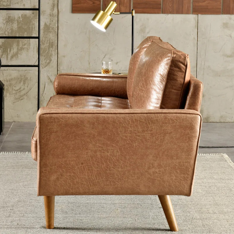 Garzon 69.68" Square Arm Loveseat | Wayfair North America