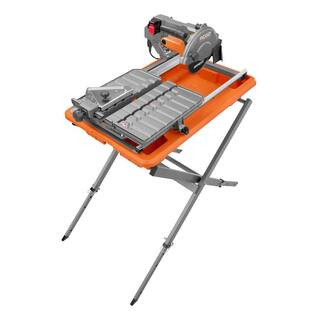 RIDGID 9-Amp 7 in. Blade Corded  Wet Tile Saw with Stand R4031S - The Home Depot | The Home Depot