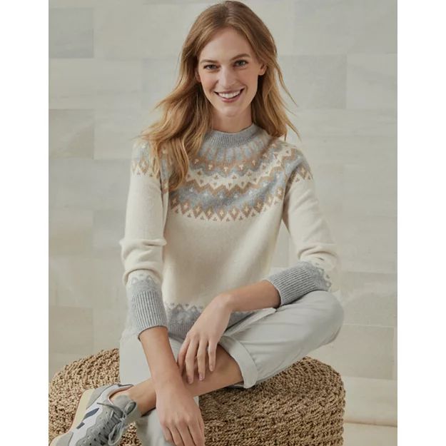 Cashmere Fair Isle Jumper | The White Company (UK)