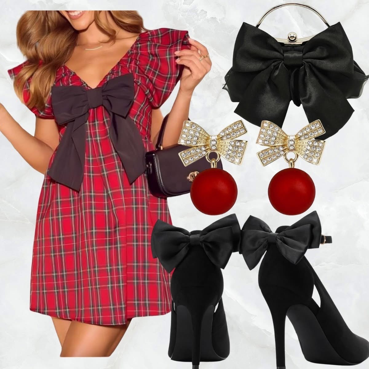 Holiday outfit idea are from Amazon and so affordable! This plaid dress is only $20!! 

#LTKFindsUnder50 #LTKHoliday #LTKCyberWeek