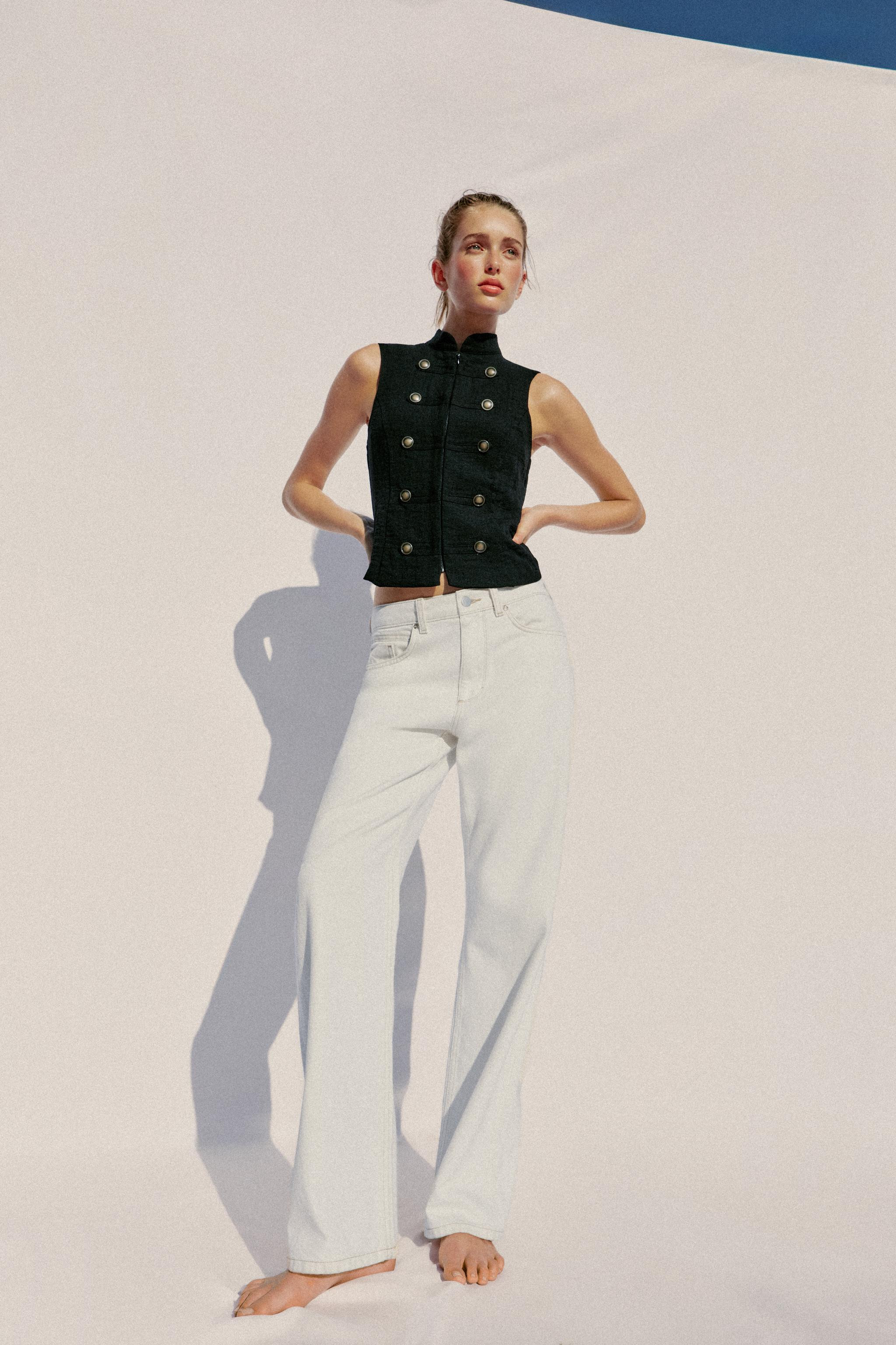 SLEEVELESS BUTTON SHIRT | Zara US