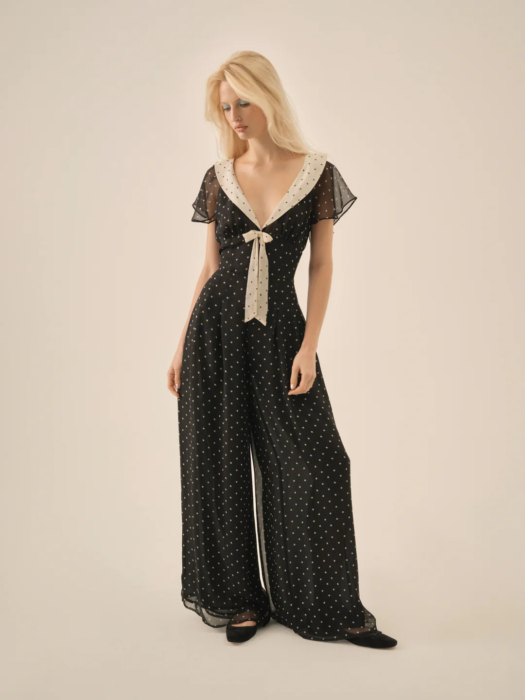 Dottie Dot Pantsuit | For Love & Lemons