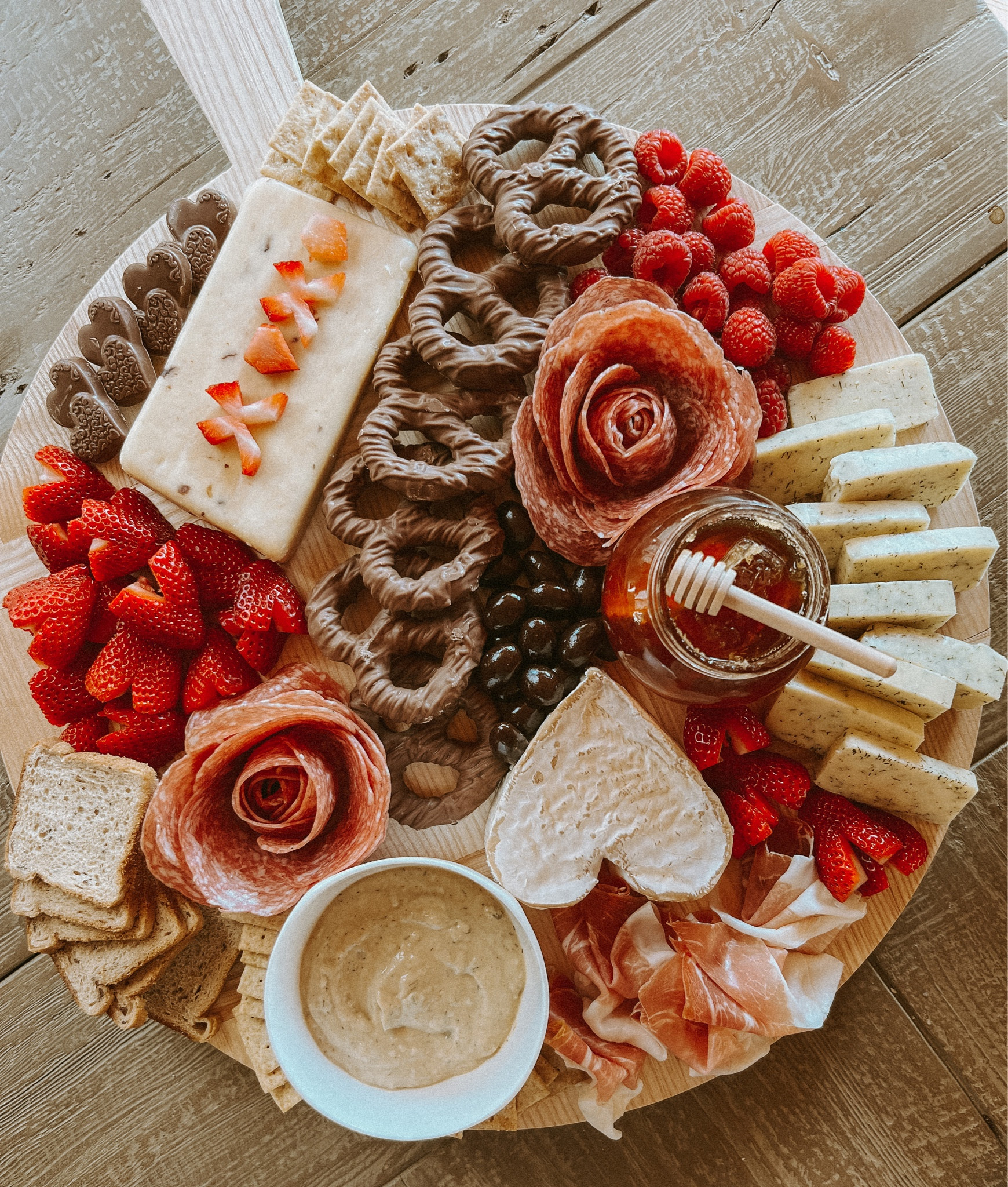 Valentines Day Charcuterie board, cheese board, round charcuterie board #homedecor #charcuterieboard

#LTKsalealert #LTKhome