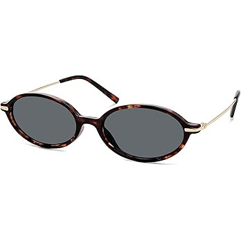 Retro Oval Sunglasses for Women Men Small Round Sunnies Y2k Trendy AR82376 | Amazon (US)