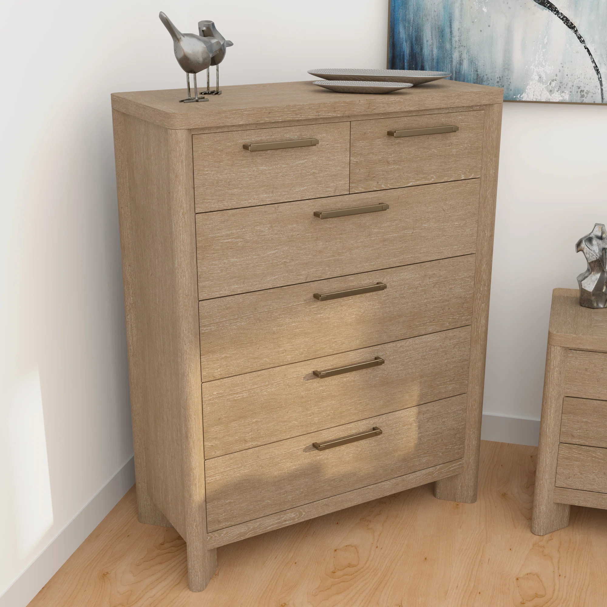 Adena Solid Wood 40'' W 6 - Drawer Dresser | Wayfair North America