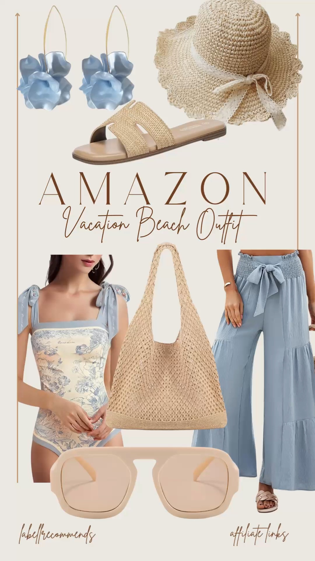 Beach vacation outfit idea featuring a flattering one-piece swimsuit, breezy palazzo pants, straw sandals, oversized sunglasses, and a classic straw hat. Such an effortless, lightweight Amazon fashion find for resort days, tropical getaways, or poolside lounging.

#BeachVacationOutfit
#ResortWear
#VacationStyle
#SummerBeachOutfit


beach vacation outfit, vacation outfit ideas, resort wear outfit, tropical vacation outfit, poolside outfit, summer vacation outfit, summer beach outfit, travel outfit idea, Amazon vacation outfit, affordable vacation outfit, effortless summer outfit, chic resort outfit, lightweight summer outfit, travel friendly outfit, flattering swimsuit outfit, beach coverup outfit, summer outfit idea, Amazon summer dress, vacation must have outfit, elevated casual outfit


#LTKTravel #LTKSeasonal #LTKSwim