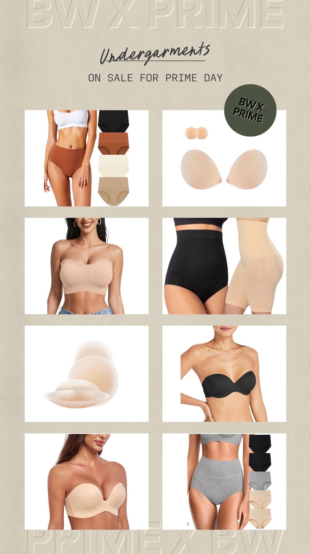 Some of my fav undergarments on sale for prime day! 
-
-
midsize style, summer style, undergarments, amazon deals, amazon underwear, strapless bras, shapewear

#LTKootd #LTKmomlife #LTKMidsize